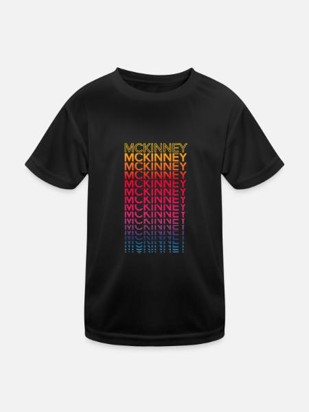 Retro Nostalgic USA City - Rainbow Mckinney - T-shirt sport Enfant - noir - Devant