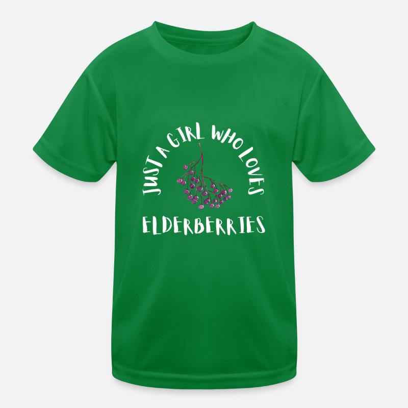 Elderberry Syrup Drink Flu Sambucus Homeopath Kids Functional T-Shirt