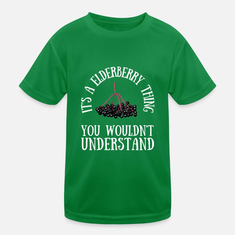 Elderberry Syrup Drink Flu Sambucus Homeopath Kids Functional T-Shirt