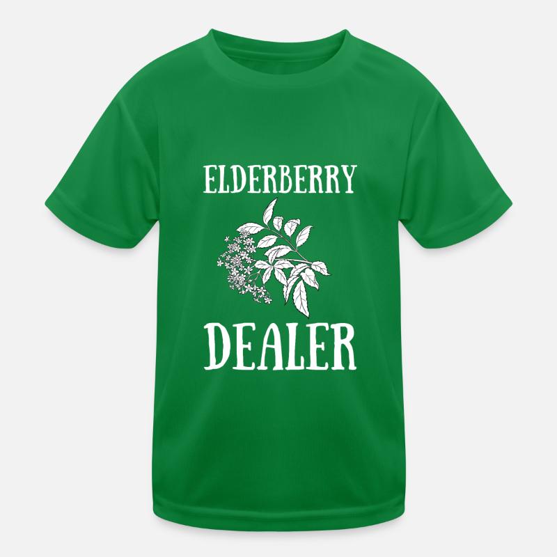 Elderberry Syrup Drink Flu Sambucus Homeopath Kids Functional T-Shirt
