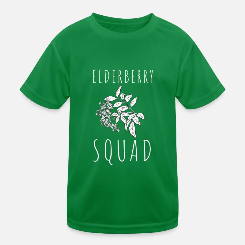 Elderberry Syrup Drink Flu Sambucus Homeopath Kids Functional T-Shirt