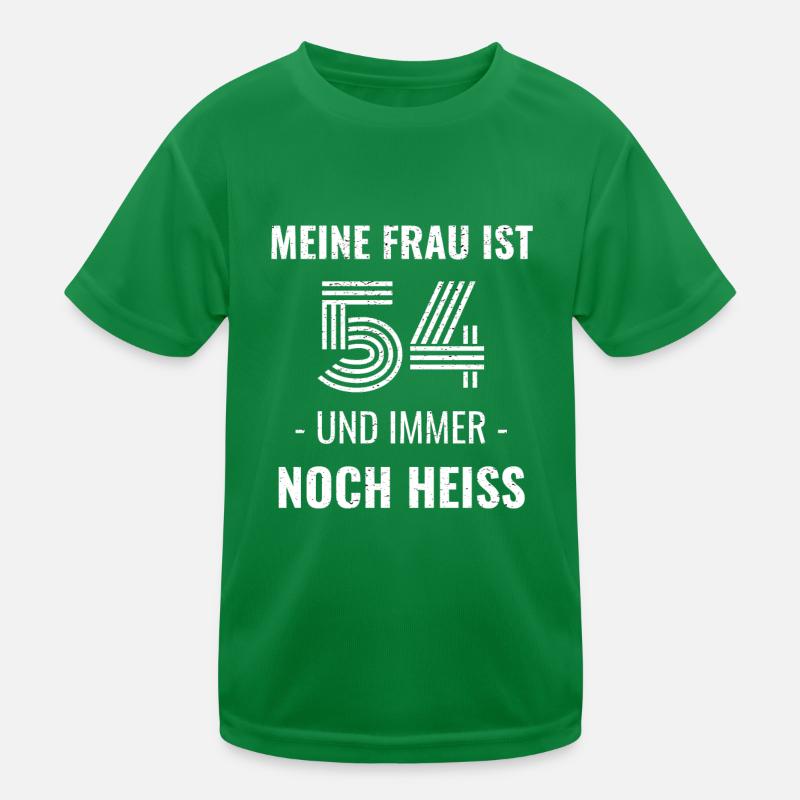 54 Jahre Geburtstag Ehefrau Geschenk Kinder Funktions-T-Shirt