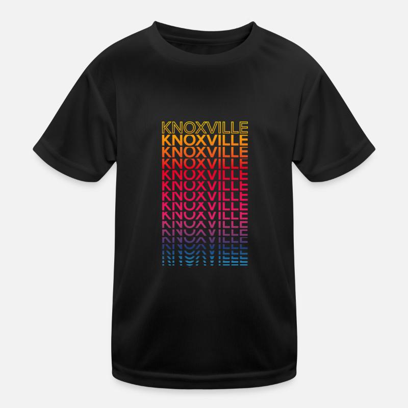 Retro Nostalgisch USA Stadt - Regenbogen Knoxville Kinder Funktions-T-Shirt
