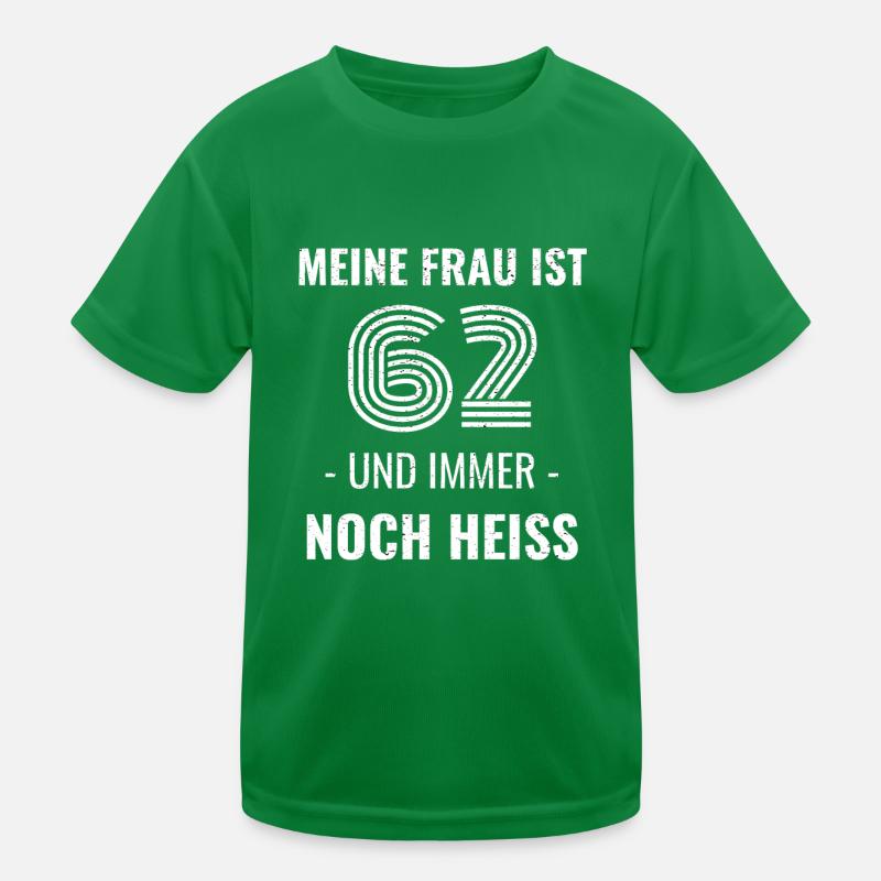 62 Jahre Geburtstag Ehefrau Geschenk Kinder Funktions-T-Shirt
