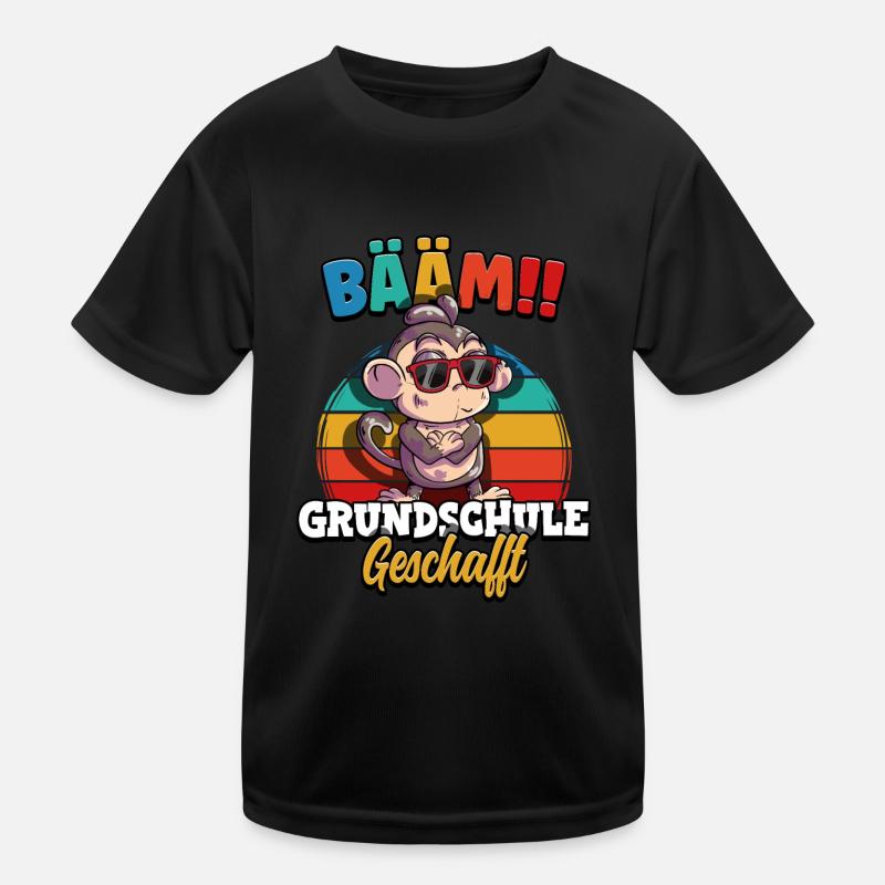 Bääm Grundschule Geschafft Kinder Funktions-T-Shirt