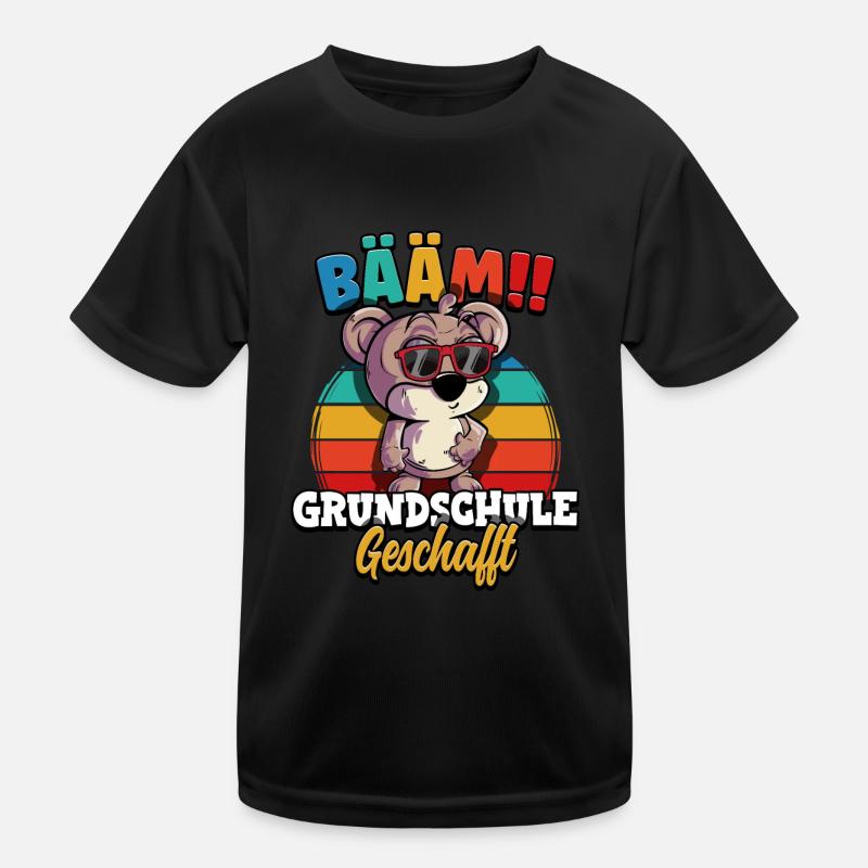 Bääm Grundschule Geschafft Kinder Funktions-T-Shirt