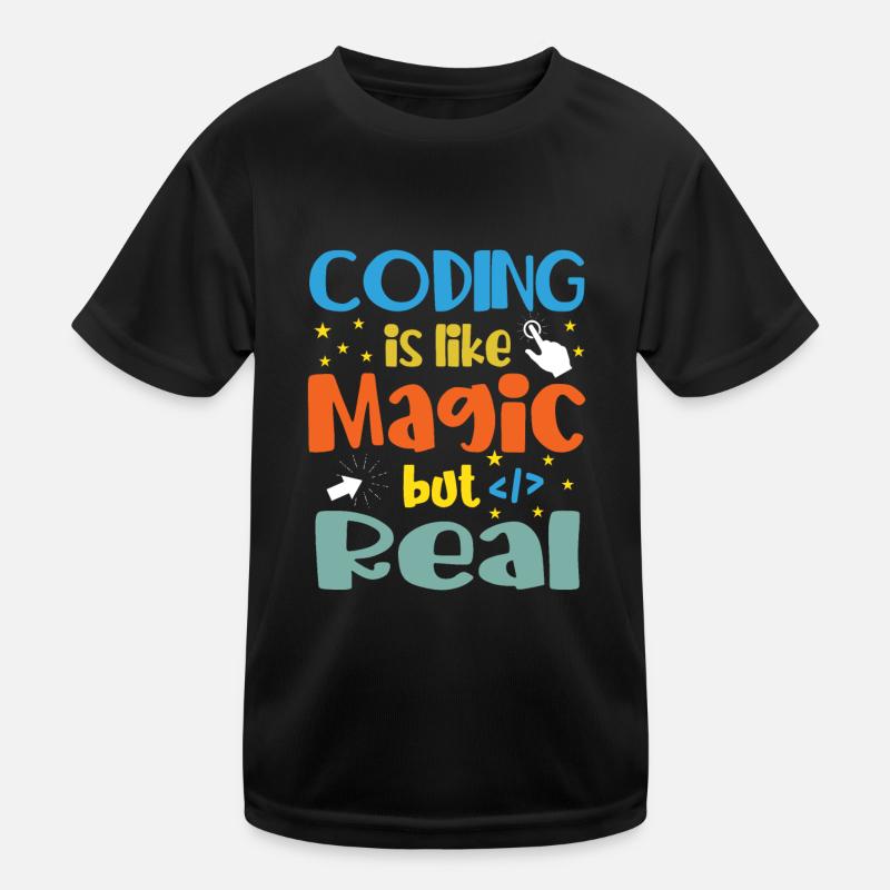 Coding Is Like Magic Coder Programmer Computer Gee Kinder Funktions-T-Shirt