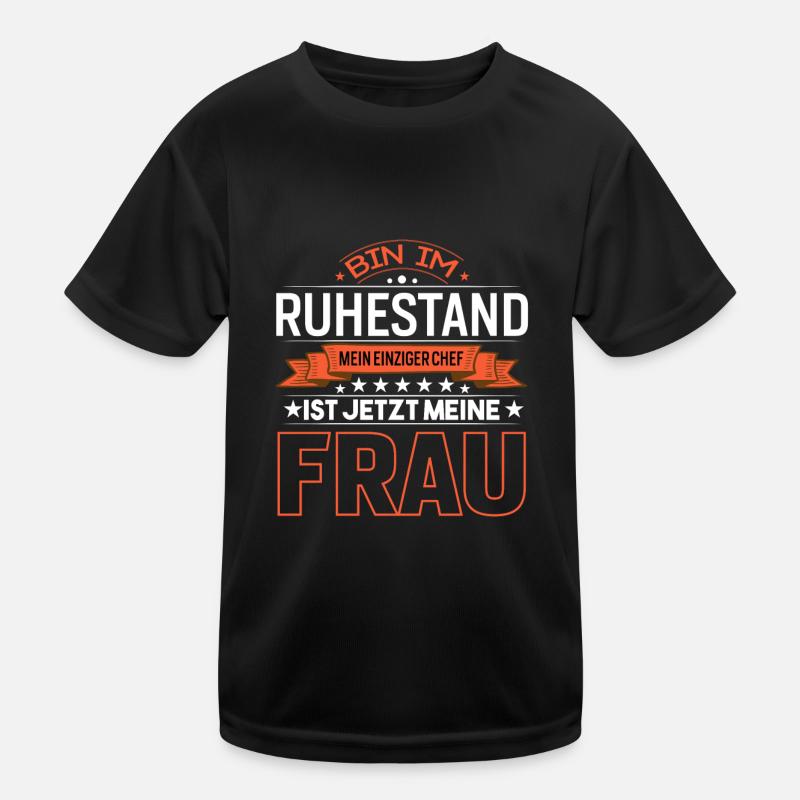 Rente Frau Chef Kinder Funktions-T-Shirt
