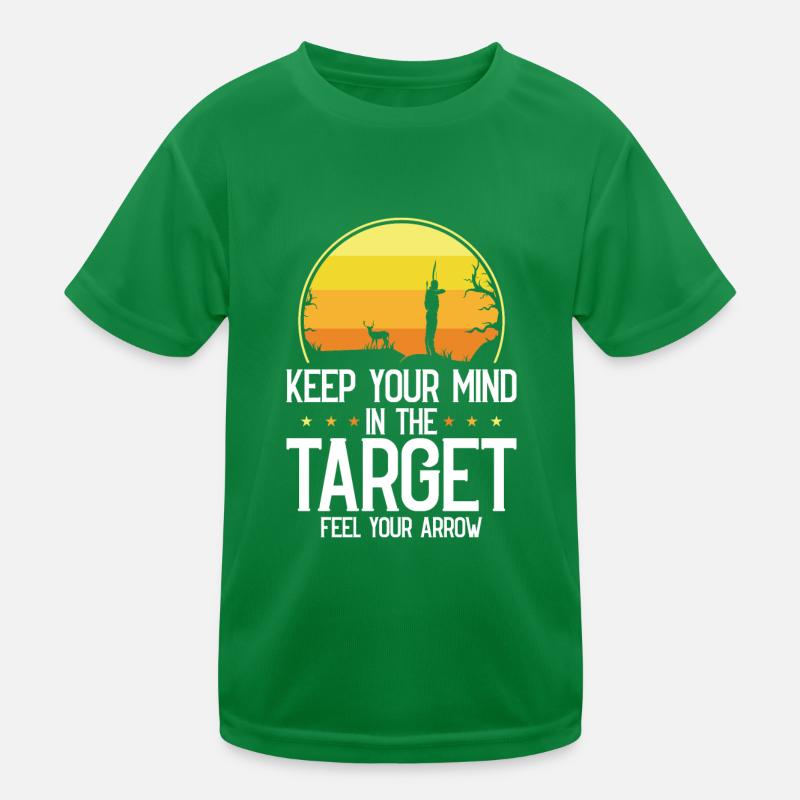 Bogenschütze Bogensport Pfeil Bogen Bogenschießen Kinder Funktions-T-Shirt
