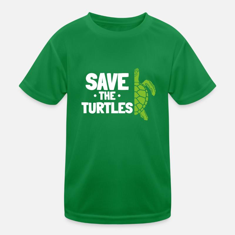 Rettet die Schildkröten Kinder Funktions-T-Shirt