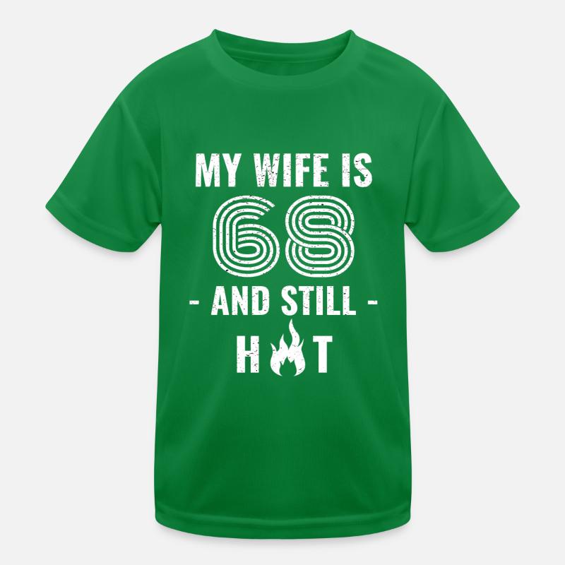 68 Jahre Geburtstag Ehefrau Geschenk Kinder Funktions-T-Shirt