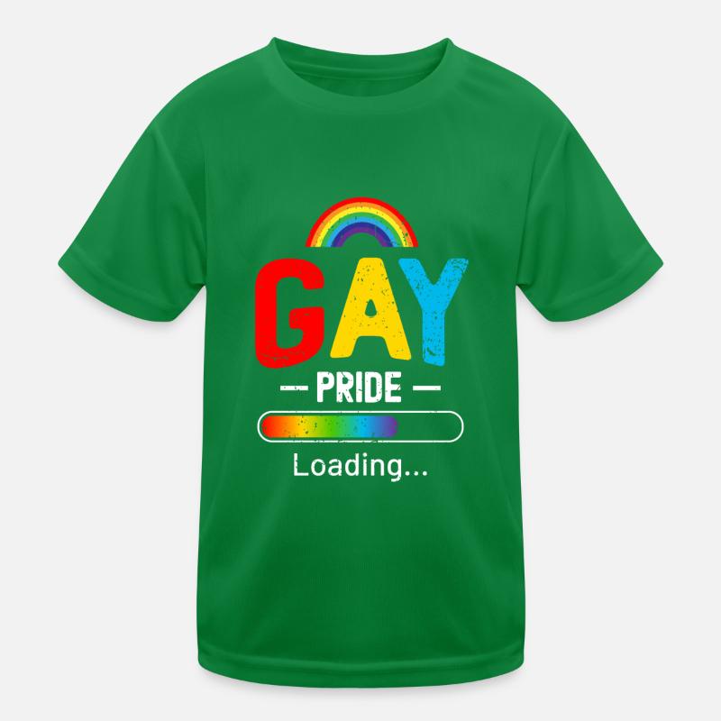 Gay Pride Loading Kinder Funktions-T-Shirt