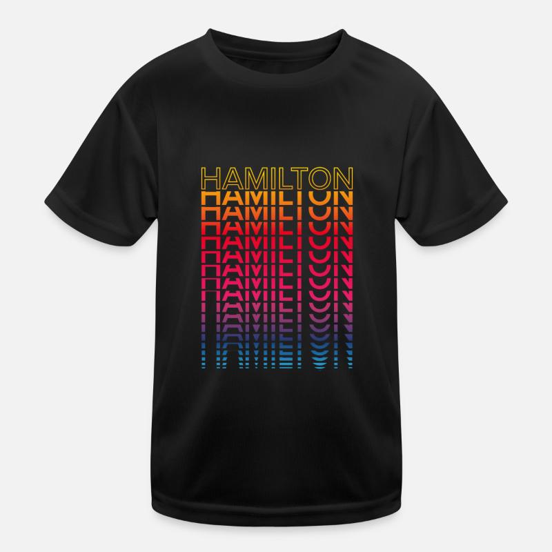 Retro Nostalgisch Stadt - Regenbogen Hamilton Kinder Funktions-T-Shirt