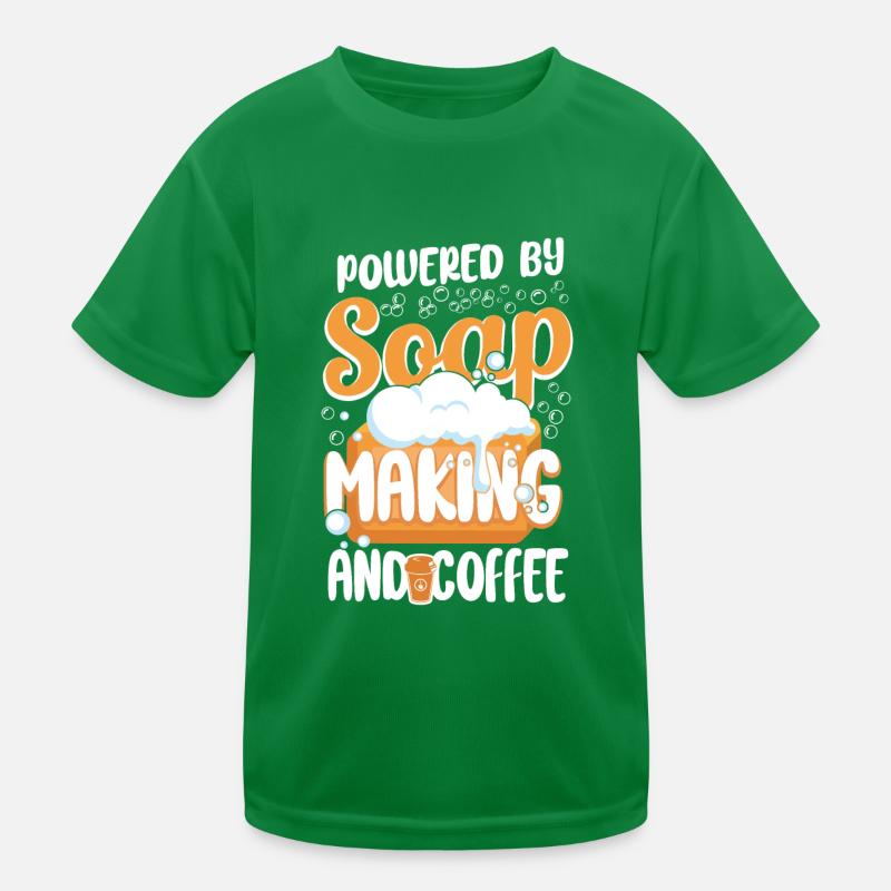 Soap Making Crafting Powered By Kids Functional T-Shirt