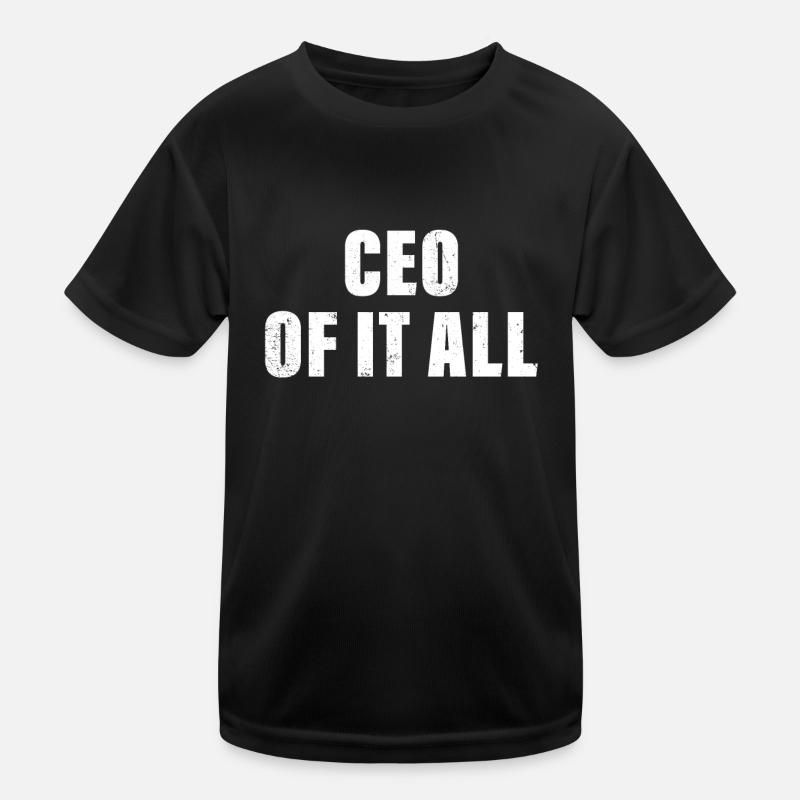 PDG de tout Chef Boss Braggart Ironie Mama Papa T-shirt sport Enfant