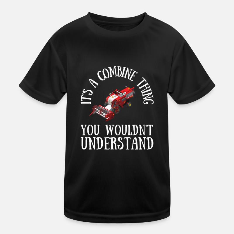 Farming Combine Harvester Driver Agriculture Kinder Funktions-T-Shirt