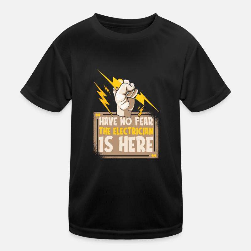 Electrician Electrical Engineer Electronics Technician Kids Functional T-Shirt