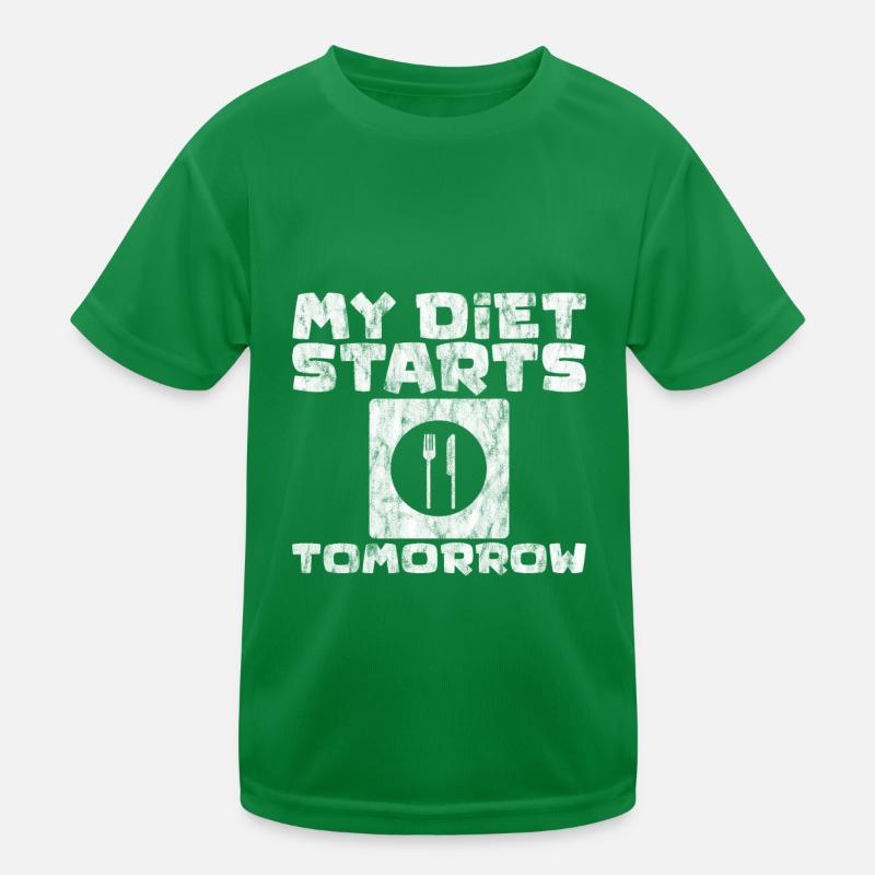 Mon régime commence demain 2 T-shirt sport Enfant