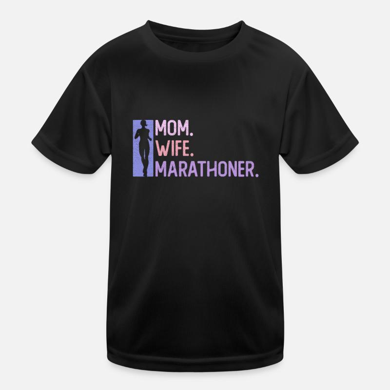 Mutter. Ehefrau. Marathonläuferin. - Frauen Kinder Funktions-T-Shirt