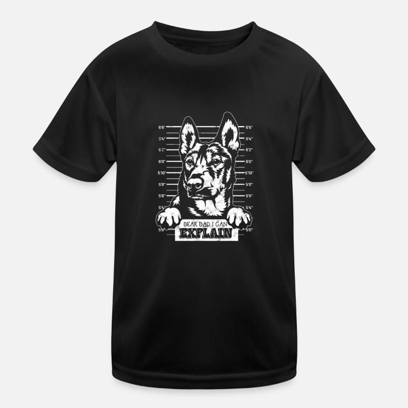 Dear dad I can explain - malinois dog Kids Functional T-Shirt