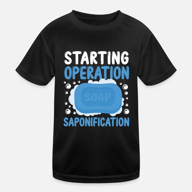Fabrication de savon Artisanat Jeu de mots T-shirt sport Enfant