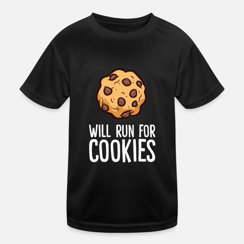 L’amateur de biscuits aux pépites de chocolat courra pour les biscuits T-shirt sport Enfant