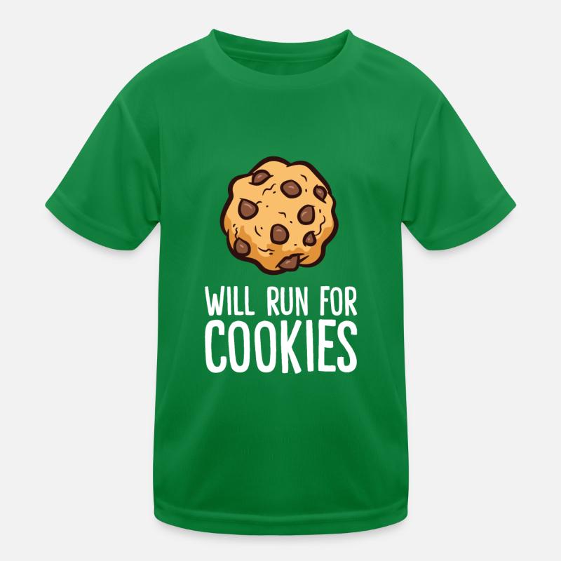 L’amateur de biscuits aux pépites de chocolat courra pour les biscuits T-shirt sport Enfant