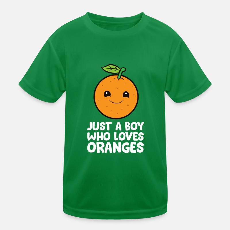 Juste un garçon qui aime les oranges T-shirt sport Enfant