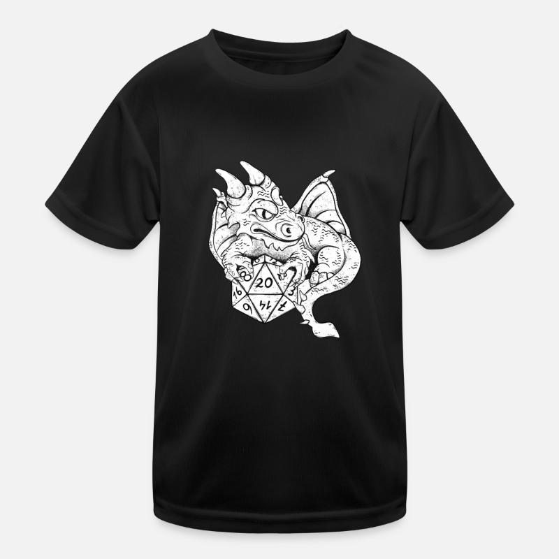 RPG Drache Würfel Gaming Rollenspieler Kinder Funktions-T-Shirt
