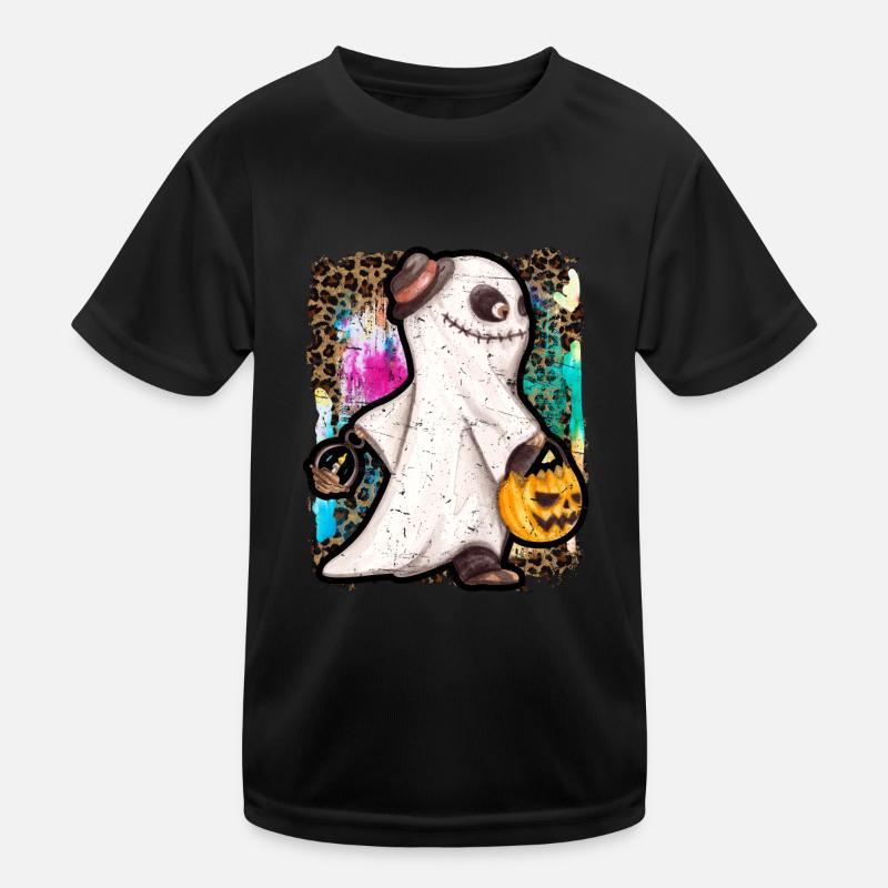 Halloween Zombie Ghost Tie Dye T-shirt sport Enfant