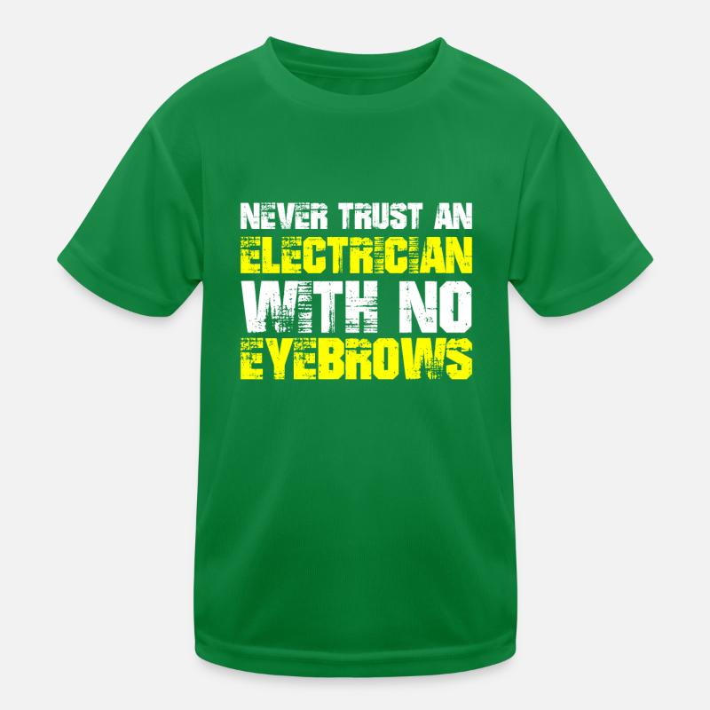 Electrician Electrical Engineer Electronics Technician Kids Functional T-Shirt