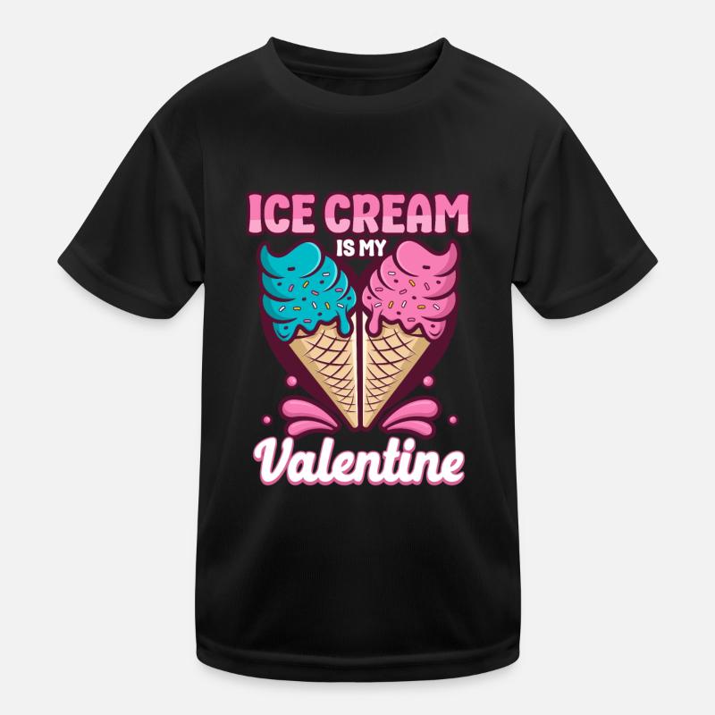 Ice Cream Valentines Day Cone Kinder Funktions-T-Shirt