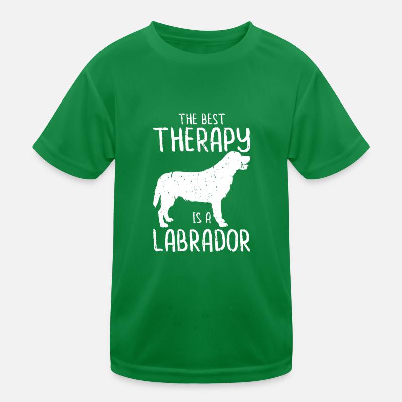 Die beste Therapie ist ein Labrador - Labrador Kinder Funktions-T-Shirt