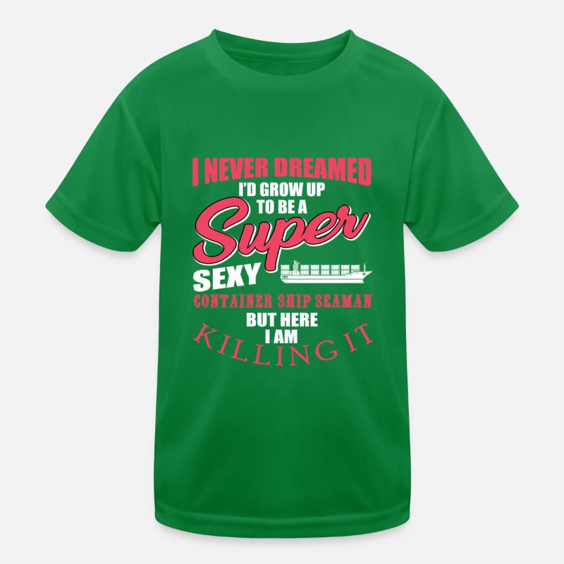 Container ship Seeman Kids Functional T-Shirt