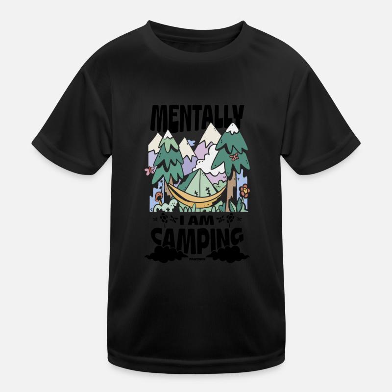 Camping Kinder Funktions-T-Shirt
