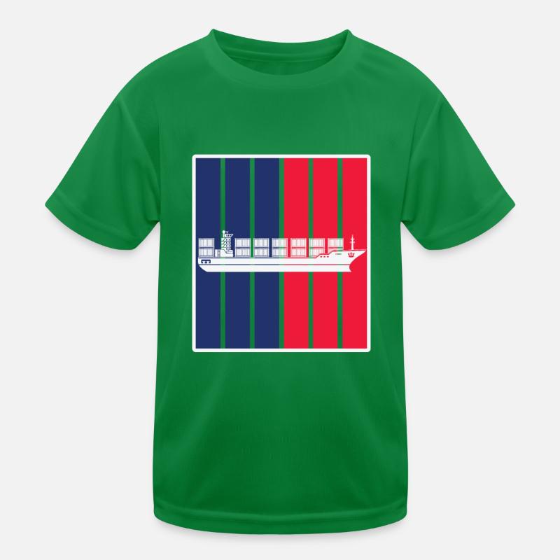 Container ship Kids Functional T-Shirt