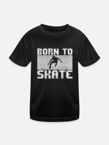 skating - Kids Functional T-Shirt - black - Front