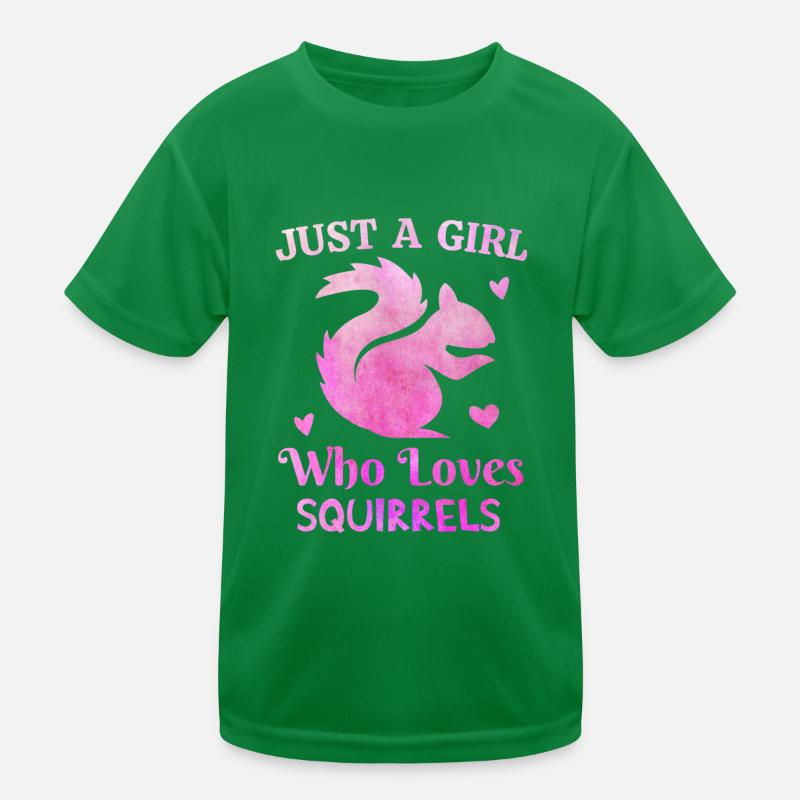 Nur ein Mädchen, das Wölfe liebt rosa Krawatte Färbekleidung Kinder Funktions-T-Shirt