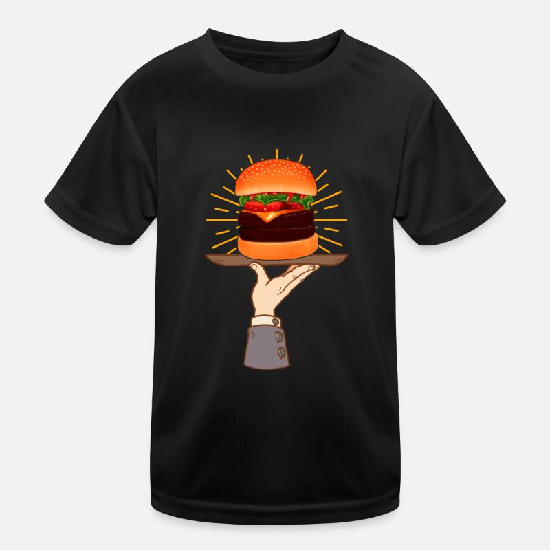 Fast Food Burgers Kids Functional T-Shirt