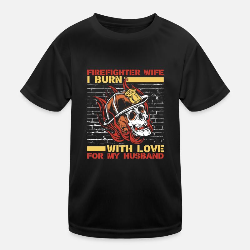 Volunteer Firefighter Firefighter Kids Functional T-Shirt