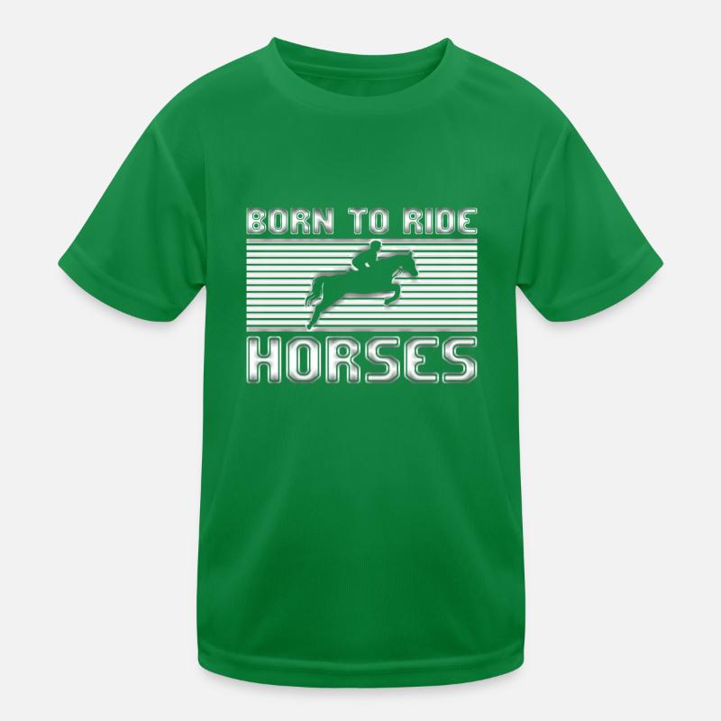Pferde reiten Kinder Funktions-T-Shirt