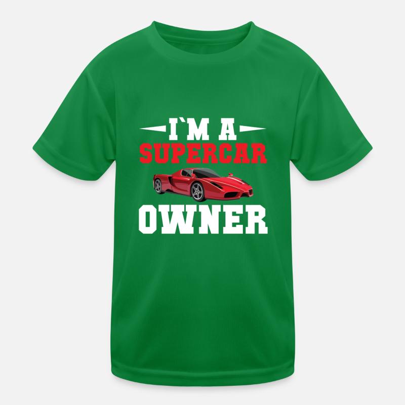 Ich Bin Ein Supercar Besitzer - Auto Kinder Funktions-T-Shirt