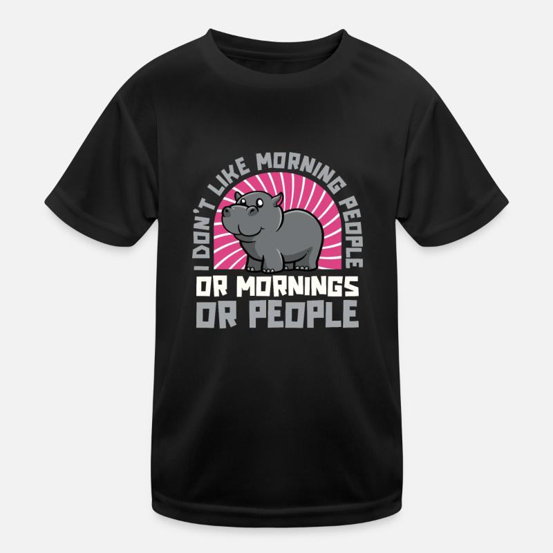 Nilpferd Hippo Flusspferd Kinder Funktions-T-Shirt