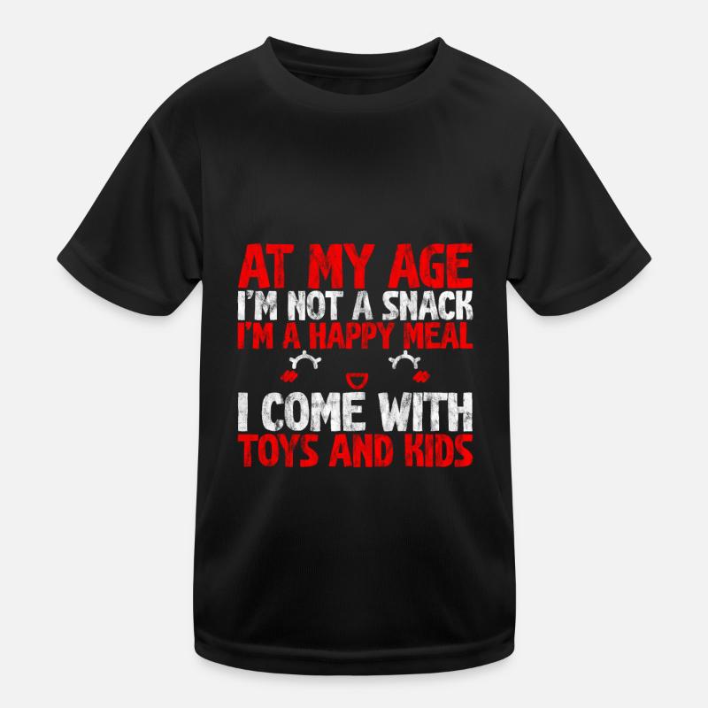 À mon âge, je ne suis pas une collation, je suis un repas heureux 3 T-shirt sport Enfant
