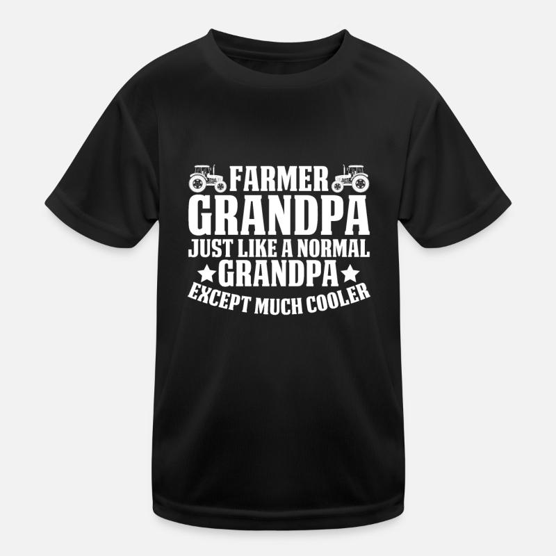 Farmer Opa Wie Ein Normaler Opa - Landwirt Kinder Funktions-T-Shirt