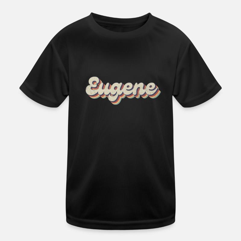 Nostalgic 70s USA City - Vintage Eugene Kids Functional T-Shirt