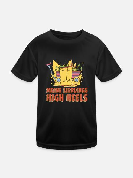 Garten Hobbygärtner Pflanzen Blumen Gärtner - Kinder Funktions-T-Shirt - Schwarz - Vorne