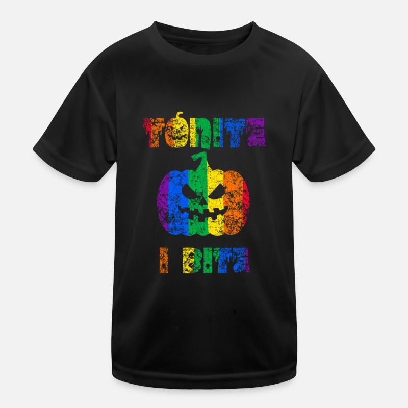 Tonite I Bite Halloween Pride Kids Functional T-Shirt
