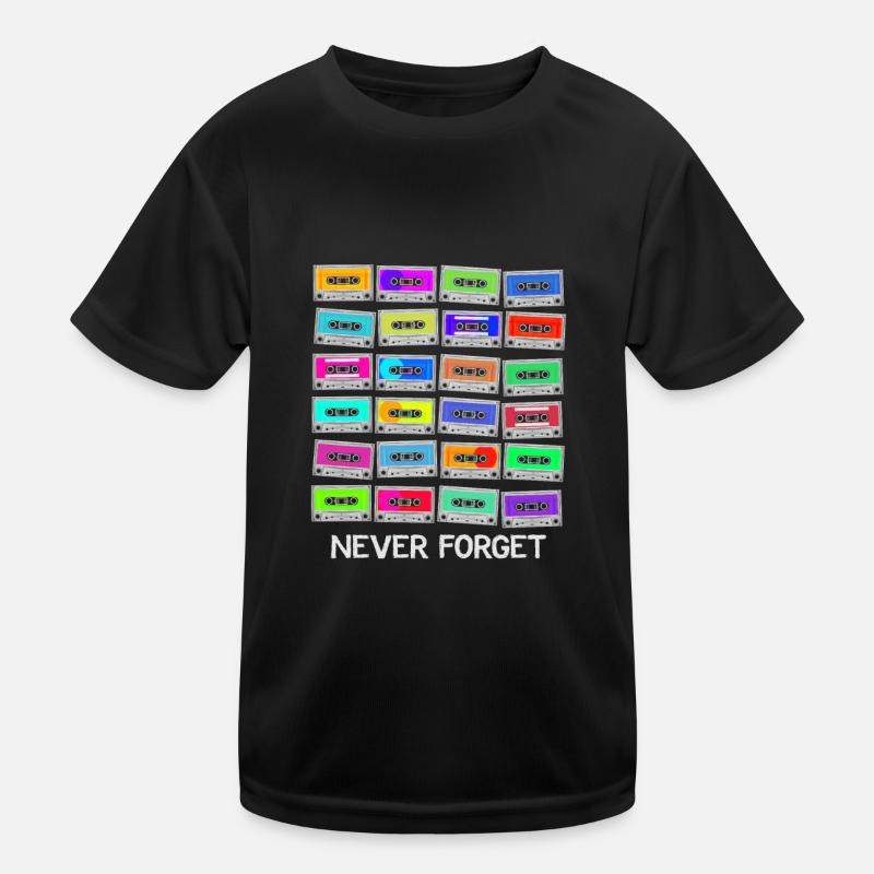 Never Forget Audio Cassette Tape - Never Forget Kinder Funktions-T-Shirt
