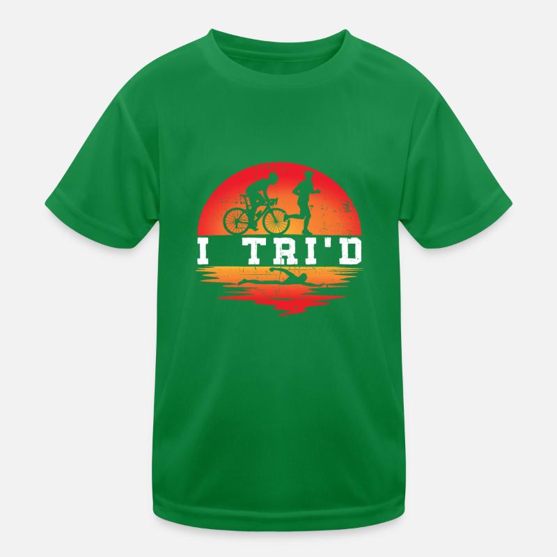 I Tri’d - Triathlète d’entraînement de triathlon T-shirt sport Enfant